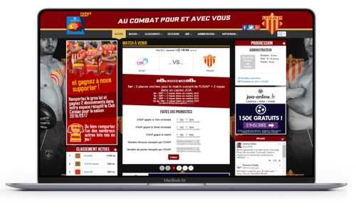 Mockup USAP Perpignan Rugby