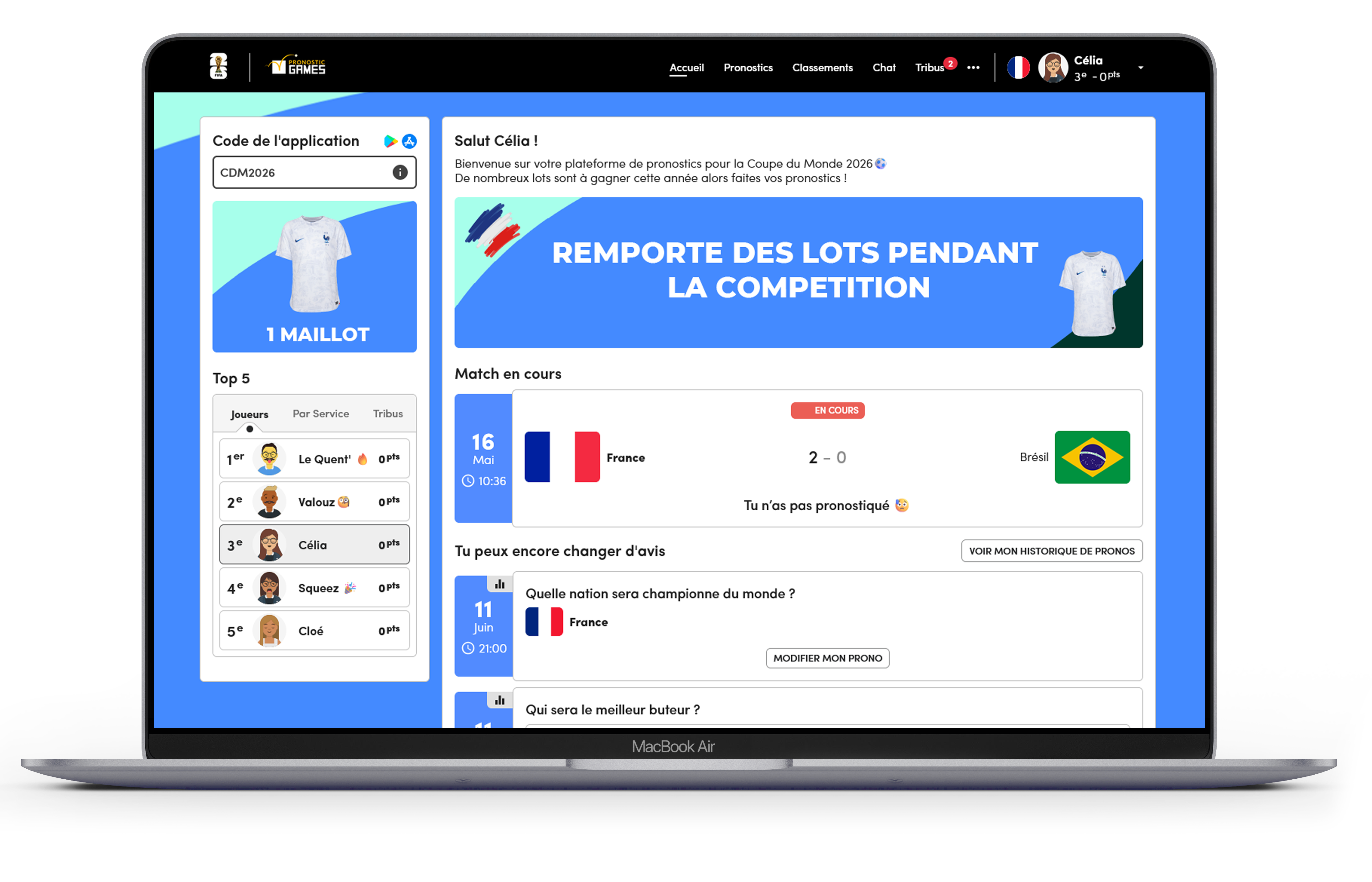 Plateforme Pronostic Games